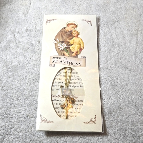 Jewelry - #293 Franciscan Friars of the Atonement St Anthony Pray For Us Medal Necklace